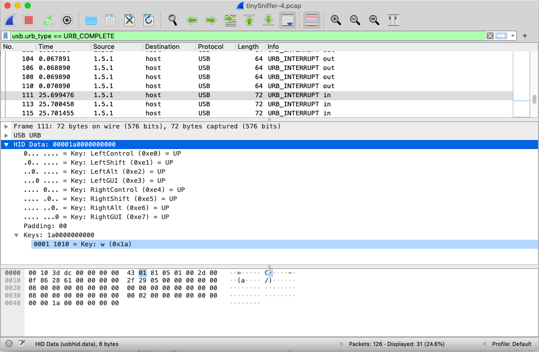 tinySniffer-wireshark-HID-key